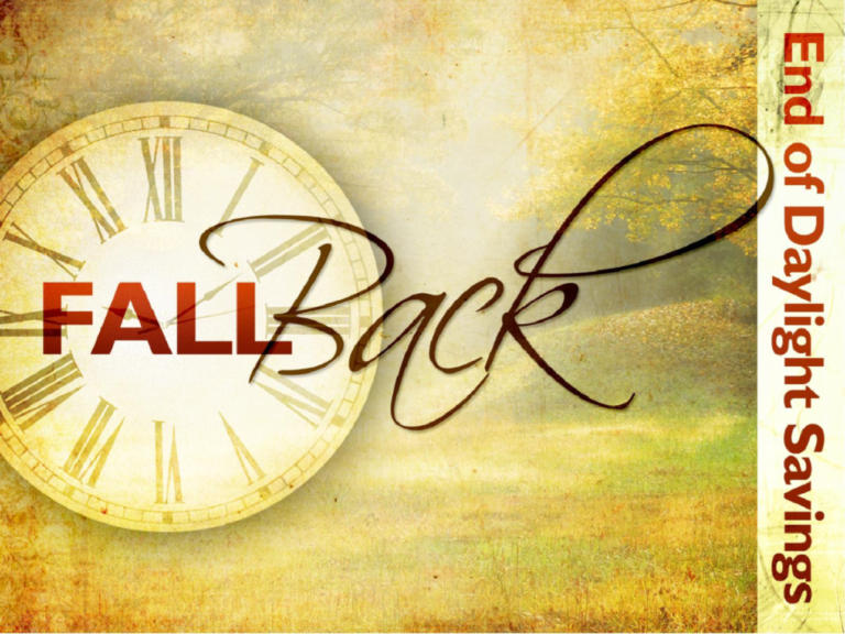 Daylight Saving Time Ends “Fall Back” Christ Presbyterian Church